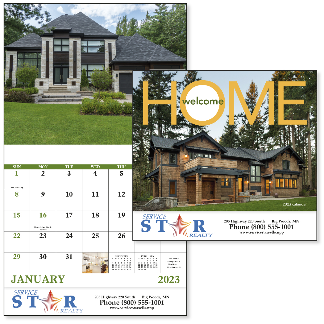 Welcome Home Stapled Calendar Product Image