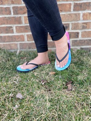 Full Color Flip Flops Product Image